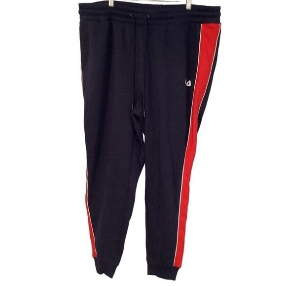 Fila Women's Valery Mid Rise Drawstring Velour Pants Blue Size 2X - Picture 3 of 6